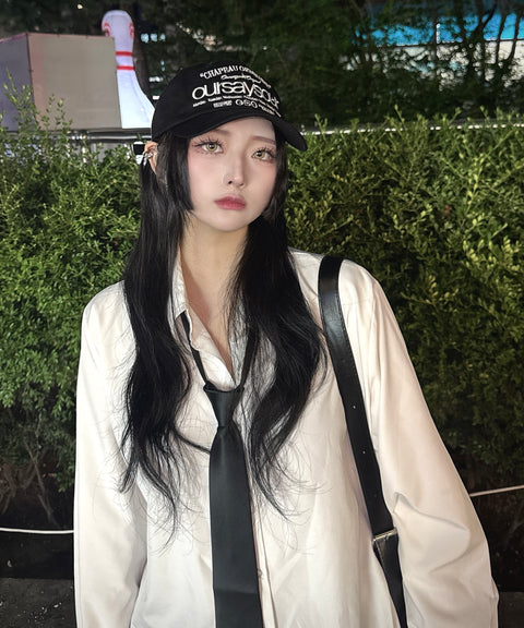 Lettering Logo Baseball Cap
