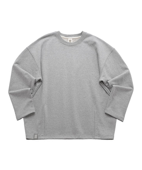 HEAVY-TERRY BALLOON SWEAT BOX TEE - Gray