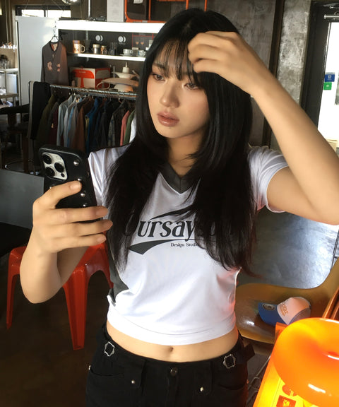 Sporty Contrast Piping T-Shirt