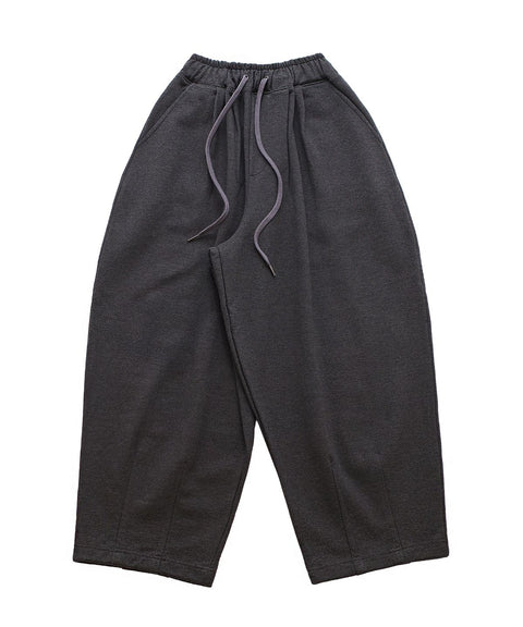 A NOTHING Heavy-Terry Balloon Sweat Pants — Charcoal front