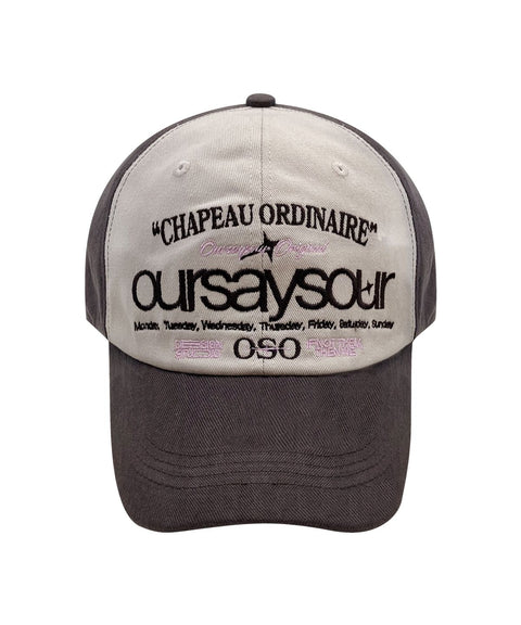 Lettering Logo Baseball Cap