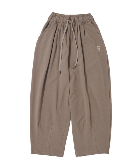 PIN-KNIT BALLOON PANTS - Beige
