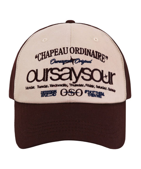 Lettering Logo Baseball Cap