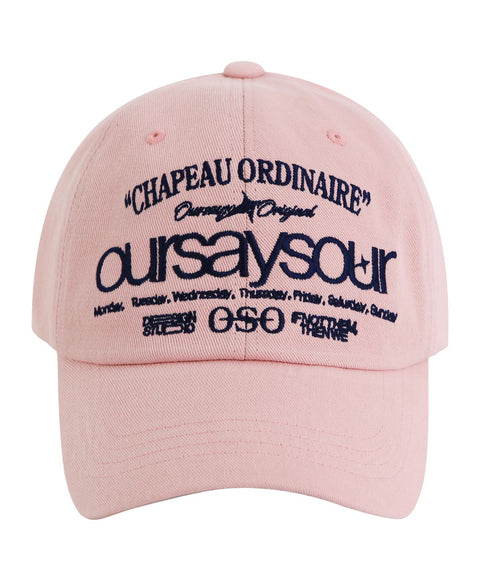 Lettering Logo Baseball Cap