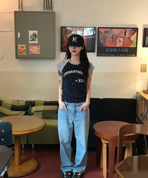 93 Star Vintage Raglan T-Shirt