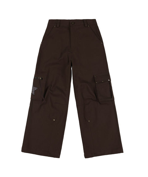 Square Stud Eyelet Cargo Pants