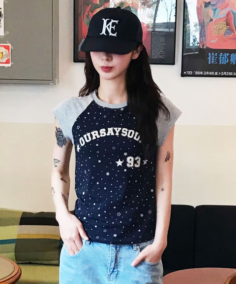93 Star Vintage Raglan T-Shirt