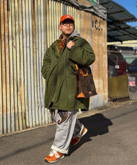 PAISLEY EMB. H-T SWEAT PANTS - Styling
