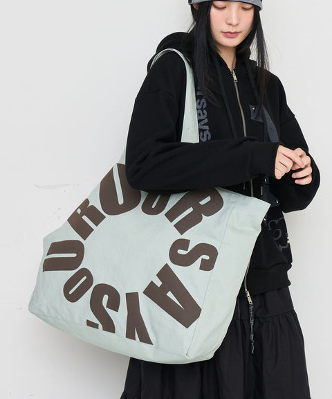 Lettering Logo Shoulder Bag