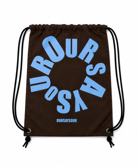 OUR Lettering Drawstring Bag
