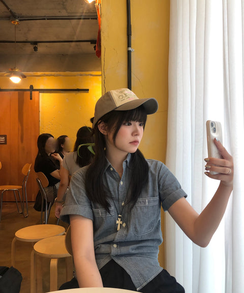 Lettering Logo Baseball Cap