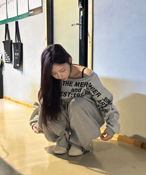 A NOTHING Heavy-Terry Balloon Sweat Pants — Styling snap 15