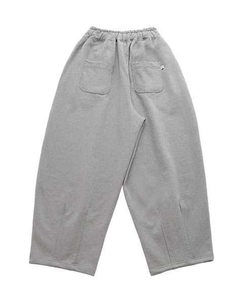 A NOTHING Heavy-Terry Balloon Sweat Pants — Gray back