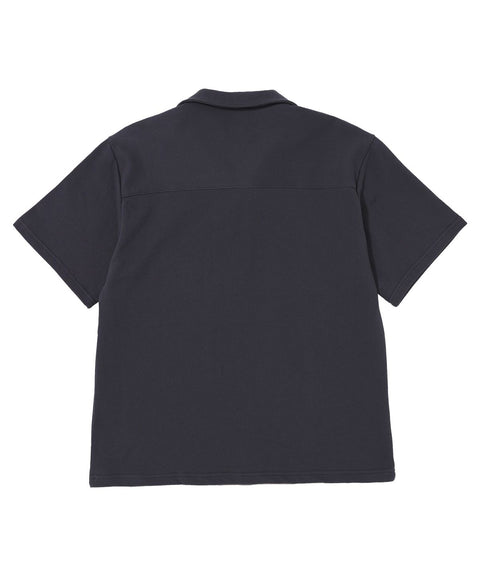 MU-WI PIN-KNIT 1/2 COLLAR-TEE - Charcoal
