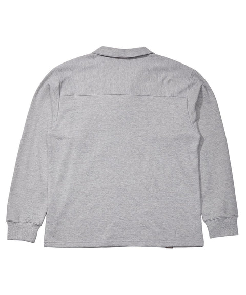 MU-WI PIN-KNIT COLLAR-TEE - Gray