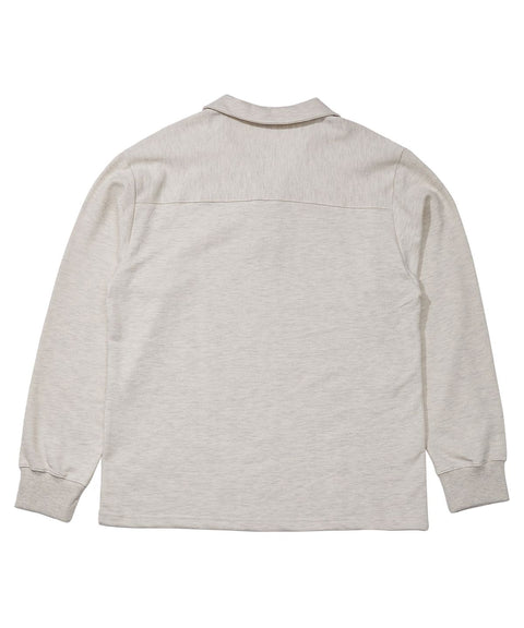 MU-WI PIN-KNIT COLLAR-TEE - Oatmeal