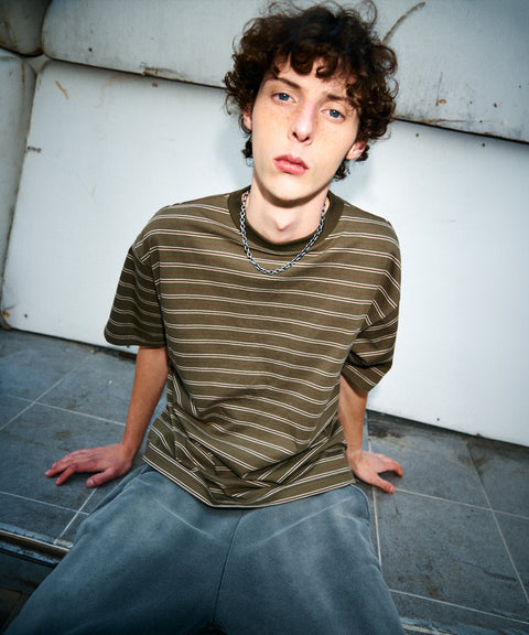 Vintage Stripe Border T-Shirt
