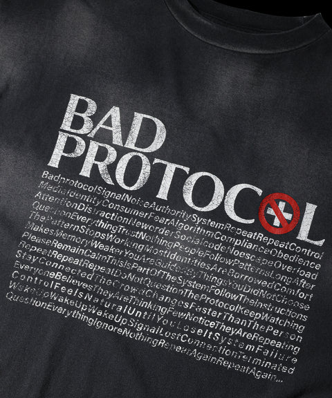 Bad Protocol Semi-Cropped T-Shirt
