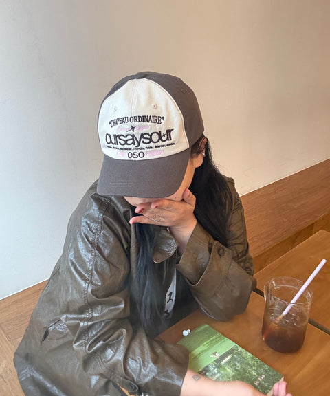 Lettering Logo Baseball Cap