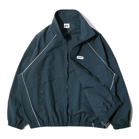 GRAYBLVD_Bastu Piping Windbreaker (BLUEGREEN)