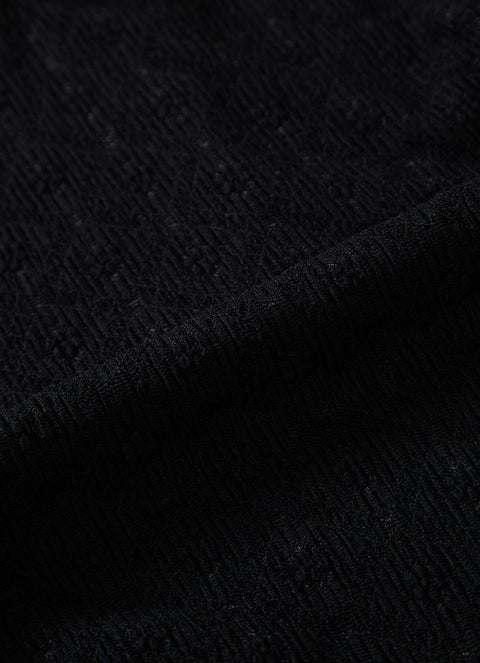 ASON_BLOSSOM MINI DRESS / BLACK