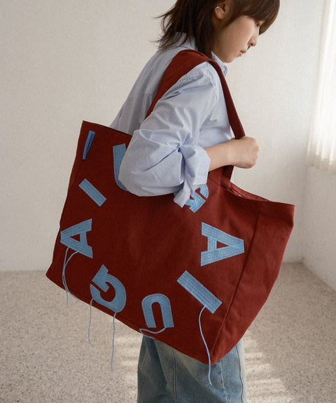 IUGAMAKARAS_IUGA Big Shopper Bag (Burgundy)
