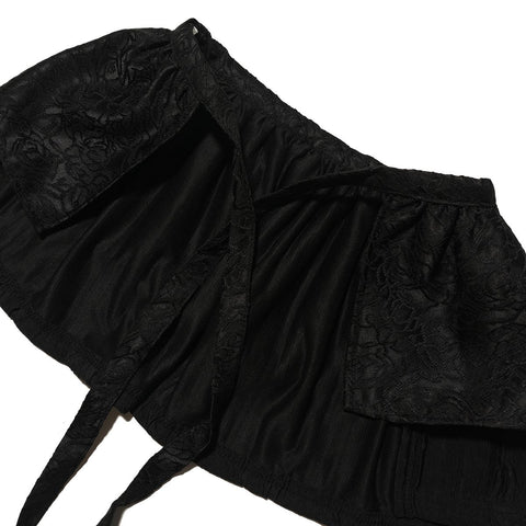 TERERU Short Layered Skirt Black 4