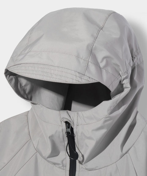 DIMITRI BLACK_Balaclava Slash Hood Zip-Up_Windbreaker Gray