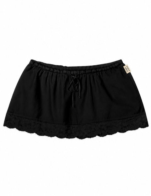 ORIGHH Romantic Lace Mini Skirt – Black