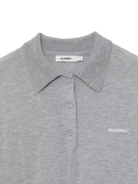 GLOWNY_NEST POLO MINI DRESS (GRAY)