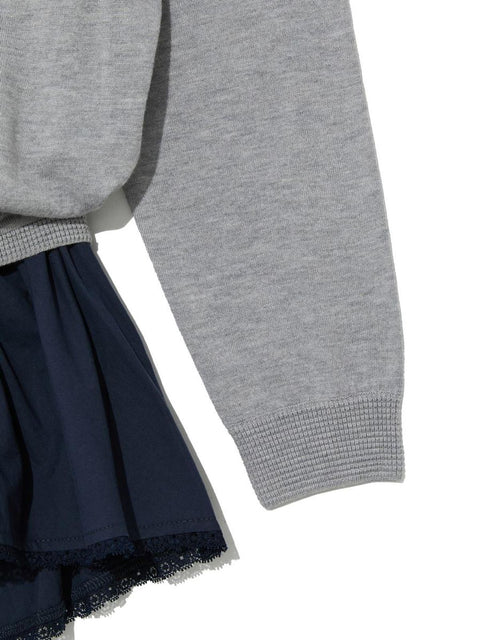 GLOWNY_NEST POLO MINI DRESS (GRAY)