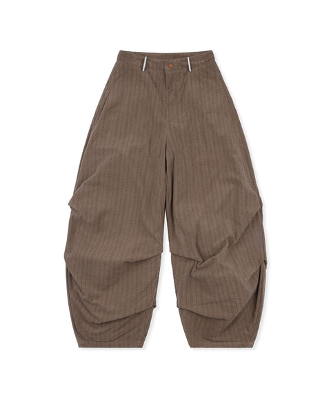 RUNAKI'HU'_WXP103 Tsumugi Corduroy Padded Jacket Pants (Brown)
