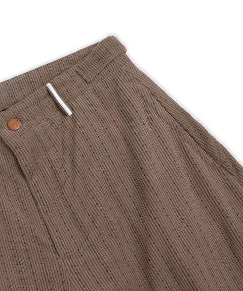 RUNAKI'HU'_WXP103 Tsumugi Corduroy Padded Jacket Pants (Brown)