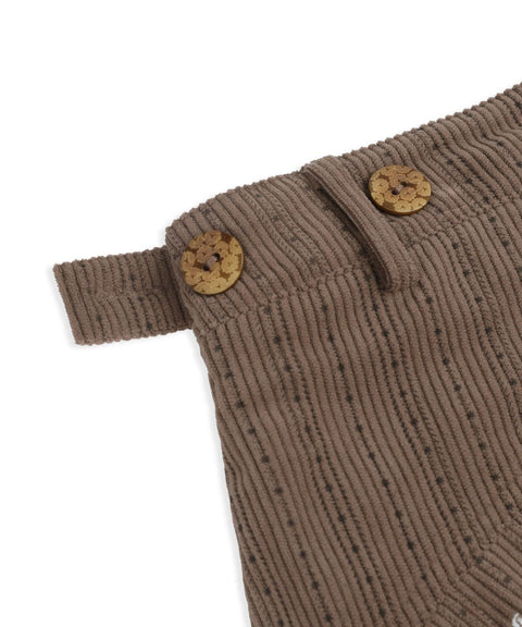 RUNAKI'HU'_WXP103 Tsumugi Corduroy Padded Jacket Pants (Brown)