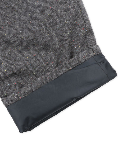 RUNAKI'HU'_WXP119 Oriori Herringbone Wide Fit Pants (Gray)
