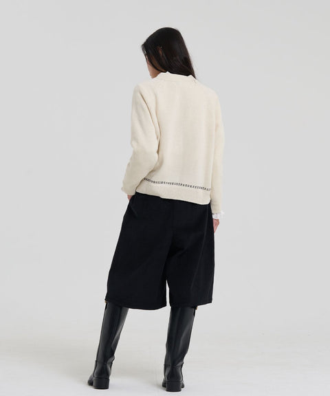 LEVHEARTED_Canon Corduroy Bermuda shorts - Black
