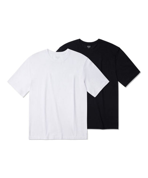 LAYERED CREWNECK SHORT SLEEVE T-SHIRT 2 PACK