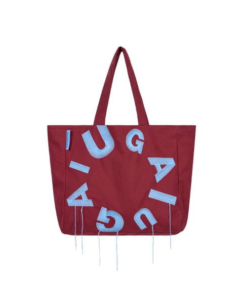 IUGA Big Shopper Bag (Burgundy)