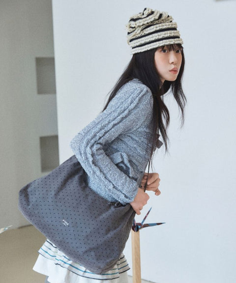 OTZ X ANEUNBIN Mori-Check Big Hobo Shoulder Bag_CHA OZBGGA304H