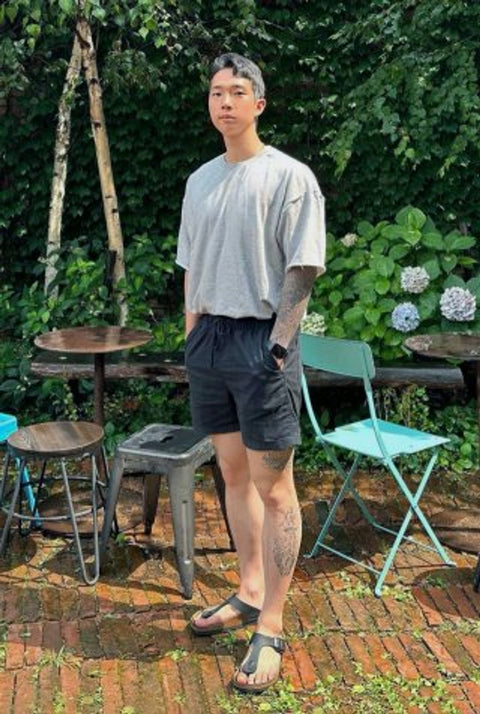 VINTAGE P. DYEING CUT-OUT BOX 1/2 TEE - Styling