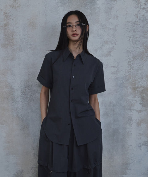 Gothic Roll-Up Short Sleeve Shirt — gallery 389