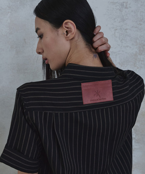 Stripe Roll-Up Short Sleeve Shirt — gallery 435