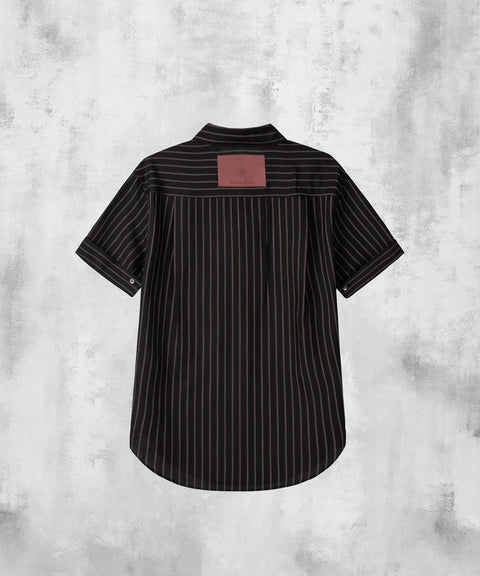 Stripe Roll-Up Short Sleeve Shirt — gallery 438