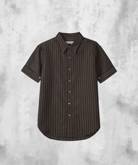 Stripe Roll-Up Short Sleeve Shirt — gallery 457