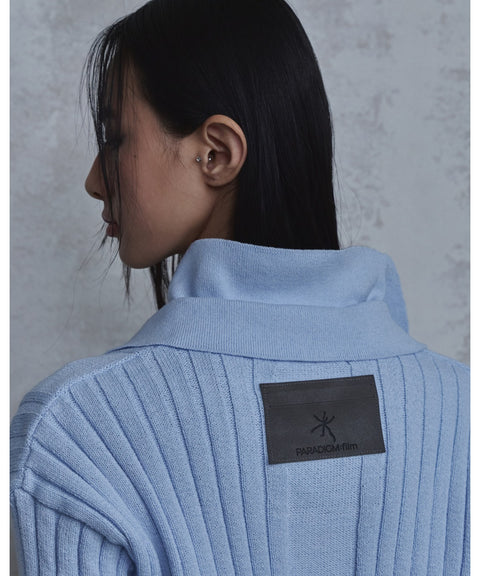 Double Collar Half-Zip Knit — detail 597