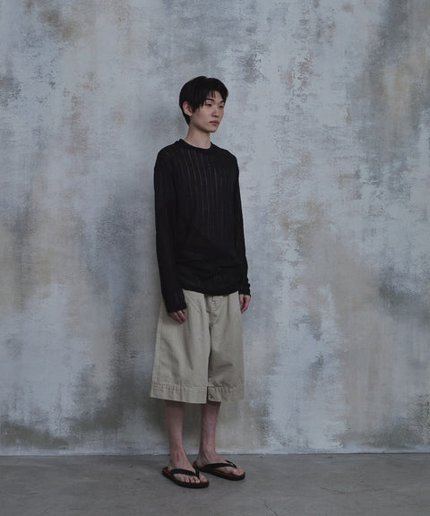 Waved Panel Long Sleeve T-Shirt — gallery 712
