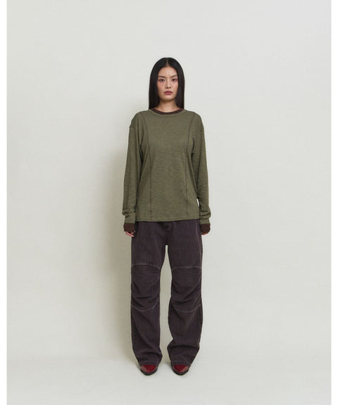 Double Layer Modal Long Sleeve T-Shirt — gallery 746