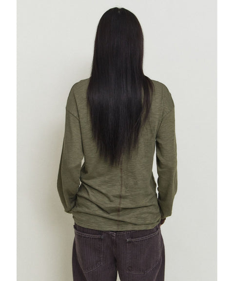 Double Layer Modal Long Sleeve T-Shirt — detail 749