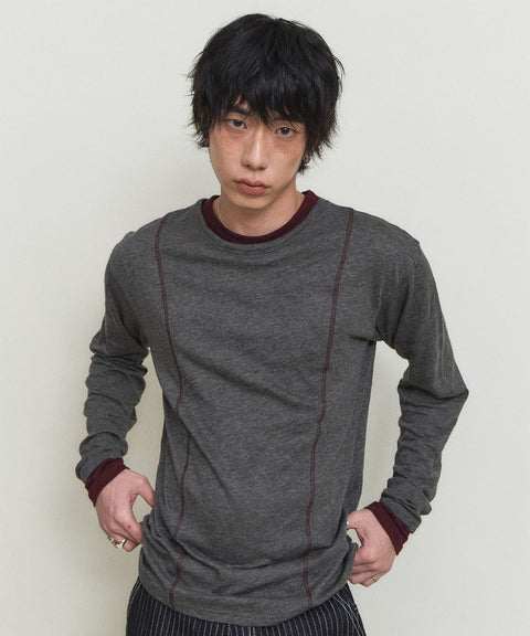 Double Layer Modal Long Sleeve T-Shirt — gallery 761