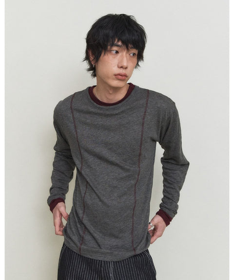 Double Layer Modal Long Sleeve T-Shirt — gallery 766